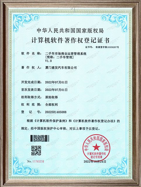 Copyright-of-Commercial-Operation-Management-System-in-Used-warket